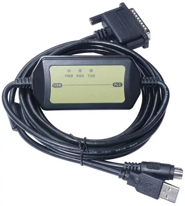 Alt view image 5 of 5 - Washinglee Isolated Programming Cable Compatible for Mitsubishi PLC FX and A Series F2/A00/A1S and FX2N/1N/1S, for USB-SC09 Replacement, 6 FT