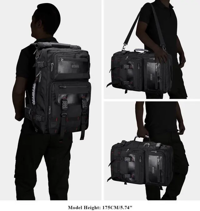 Alt view image 2 of 5 - WITZMAN Carry On Travel Backpack for Men Duffle Bags Fit for Laptop Airline Approved Backpack and Nylon Sling Bag Travel Crossbody Bag Waterproof Casual Hiking Daypack