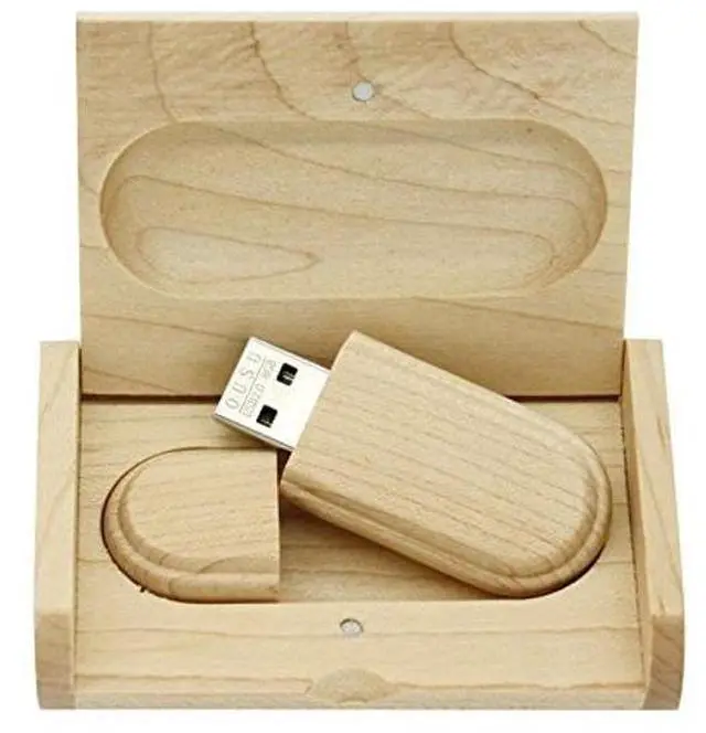 Alt view image 2 of 5 - 10PCS Maple Wood 2.0/3.0 USB Flash Drive with Wooden Box (3.0/32GB)