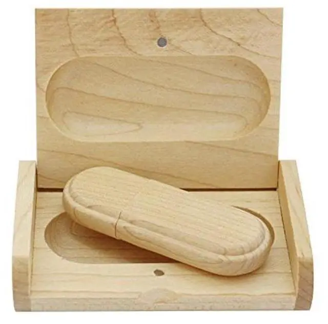 Alt view image 4 of 5 - 10PCS Maple Wood 2.0/3.0 USB Flash Drive with Wooden Box (3.0/32GB)