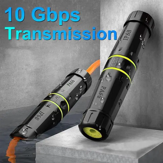 Alt view image 2 of 5 - ZUZONG IP68 Waterproof Cat7 RJ45 Coupler, 10GB Shielded Pure Copper Ethernet Connector for Starlink/Cat5/Cat6/Cat6A/Cat7/Cat8 Cable (2 PCS Female)