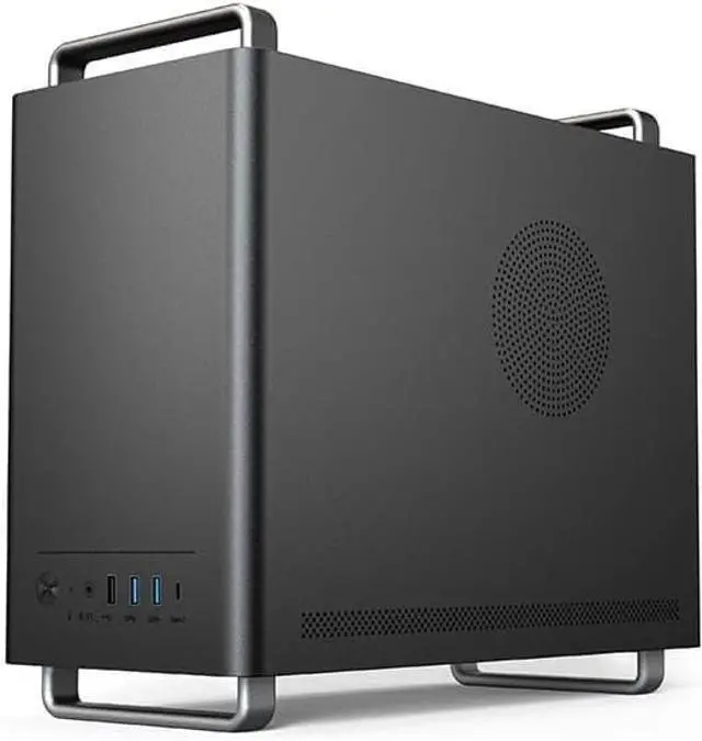 Main image of Micro ATX Case, MATX PC Case with Handle for ITX MATX Motherboard, Support for 240 mm Coolers, Graphics Cards up to 310 mm Length, and Micro Power Supply and ATX Standard Power Supply(Without Fans)