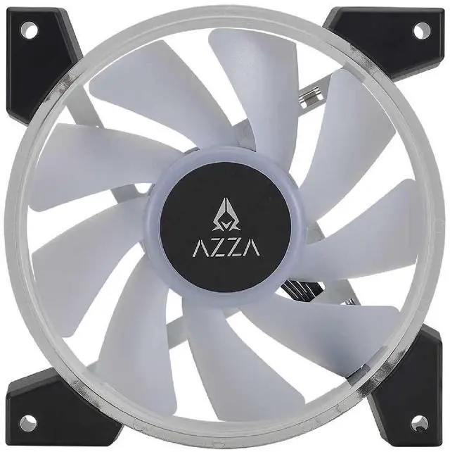 Alt view image 3 of 5 - AZZA Hurricane III ARGB Case Fan 120mm, Hub Included - 4 Pack