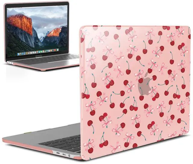Main image of IBENZER Compatible with 2025 2024 M2 MacBook Pro 13 Inch Case 2024-2016 M1 A2338 A2289 A2251 A2159 A1989 A1706 A1708, Hard Shell Case for Mac Pro 13 (2025-2016), Cherry, MT13-CHRY