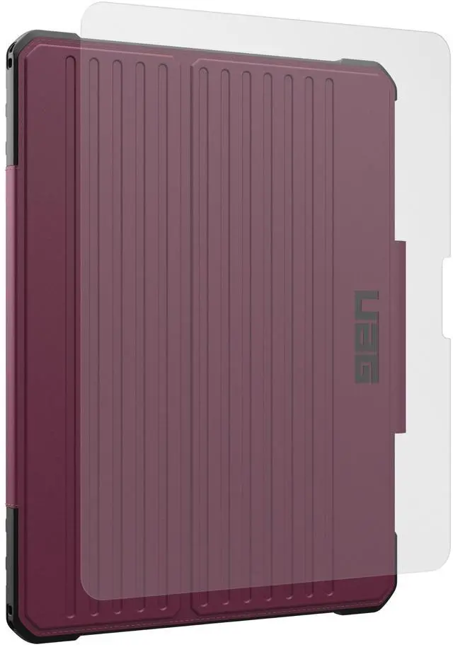 Main image of UAG Urban Armor Gear Designed for iPad Pro 13" 7th Gen 2024 Case Metropolis SE Bordeaux Bundle with Tempered Glass Shield Screen Protector