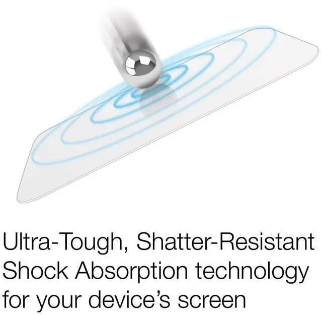 Alt view image 3 of 5 - BoxWave Screen Protector Compatible with Monster Vision Portable Entertainment System - ClearTouch ImpactShield (2-Pack), Impenetrable Screen Protector Flexible Film