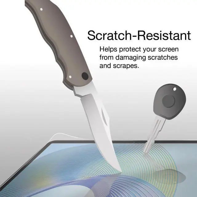 Alt view image 4 of 5 - BoxWave Screen Protector Compatible with Monster Vision Portable Entertainment System - ClearTouch ImpactShield (2-Pack), Impenetrable Screen Protector Flexible Film