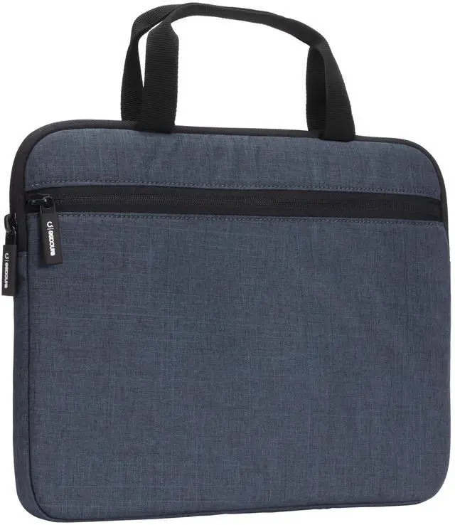 Alt view image 3 of 5 - Incase Carry Zip Brief for 13 inch Laptops  Sleek, Lightweight Protective Bag with Dual-Weave Polyester, Webbing Carry Handles  Stylish and Durable Laptop Sleeve/Case for Work & Travel - Navy