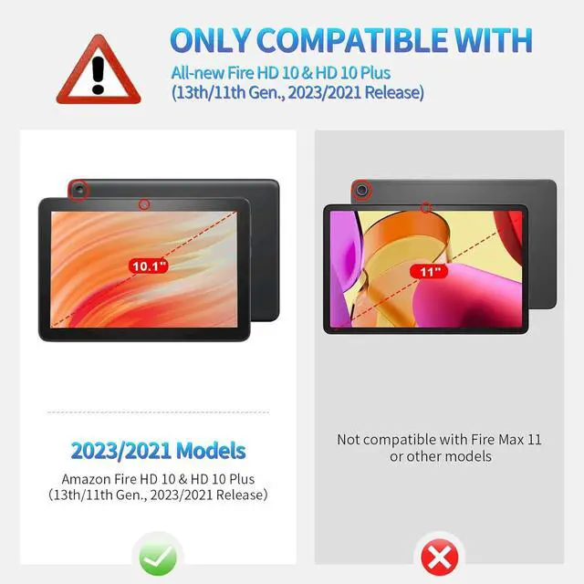 Alt view image 2 of 5 - BREIDMKFM Keyboard Case for Kindle Fire HD 10 & 10 Plus Tablet (13th/11th Gen, 2023/2021 Release) 10.1", Smart Tablet Cover with Detachable Wireless Bluetooth Keyboard, Pink Cute Pandas