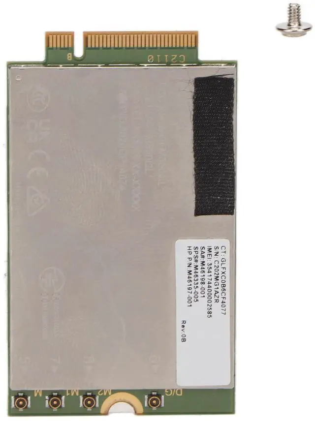 Alt view image 5 of 5 - 5G LTE Network Card, Plug and Play Accurate Size FM350 GL Network Card, 4.67Gbps Downlink 1.25Gbps Uplink for Desktop