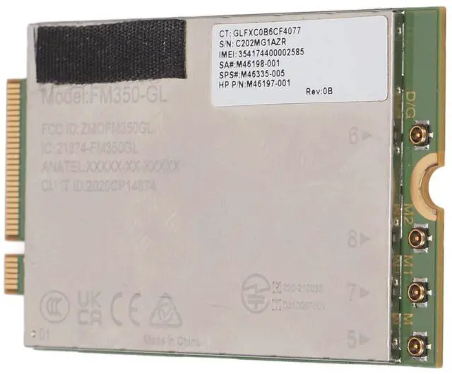Alt view image 4 of 5 - 5G LTE Network Card, Plug and Play Accurate Size FM350 GL Network Card, 4.67Gbps Downlink 1.25Gbps Uplink for Desktop