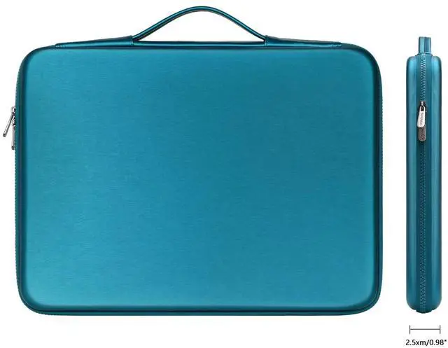 Alt view image 2 of 4 - DOMISO 17 inch Laptop Sleeve with Handle Shockproof Waterproof EVA Protective Case for 17.3" ZBook Fury 17.3 G8/MSI GS73VR Stealth Pro/HP Envy 17/LG Gram 17"/ROG Strix GL702VS, Teal