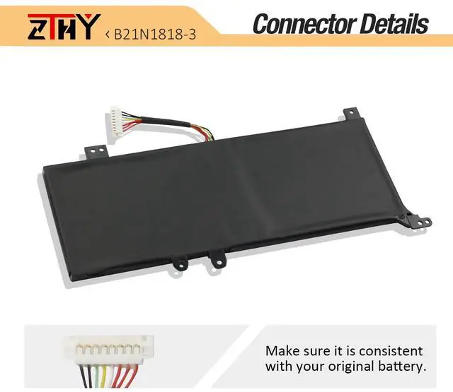 Alt view image 4 of 5 - B21N1818-3 Battery Replacement for Asus VivoBook 15 A509 D509 F509 M509 X509 A509DA A509MA A509FJ D509DA F509DA F509FA M509DA X509DA X509FA X509FL X509MA A515 D515 F515 S515 M515 X515 R565 X515DA