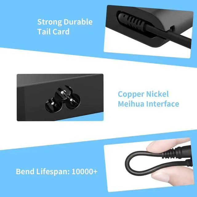 Alt view image 3 of 5 - GERVGHS 130W AC Charger Compatible with Dell Inspiron 14 16 7420 7620 7610 7706 7791 7590 3280 5490 P107F001 Precision 5510 5520 5530 5540 M3800 Power Cord