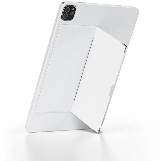Alt view image 2 of 5 - EISSCCE Magnetic Case for 2024 11" iPad Pro, Tablet Wall Mount Magnetic adsorption,PU Leather Pouch Case with muilt Using Modes, Support 2nd Gen Pencil Charging,White