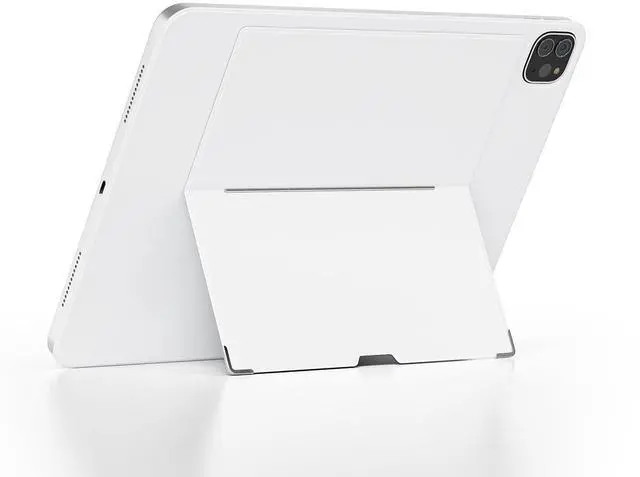 Alt view image 3 of 5 - EISSCCE Magnetic Case for 2024 11" iPad Pro, Tablet Wall Mount Magnetic adsorption,PU Leather Pouch Case with muilt Using Modes, Support 2nd Gen Pencil Charging,White