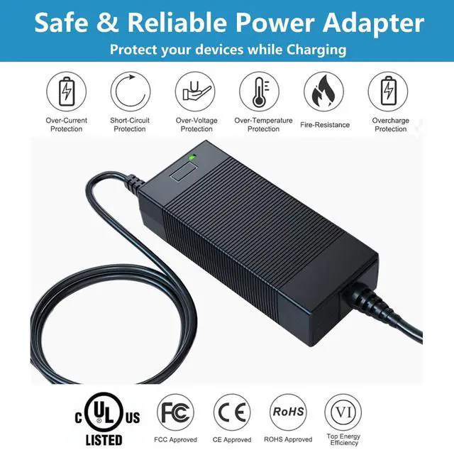 Alt view image 3 of 5 - 19V 6.32A 5.26A Mini PC AC Adapter Charger Compatible with Beelink SER6 SER7 SER8 SER9 AI 9 HX 370 SER5 MAX PRO SEi14 SEi12 Max Mini Desktop Computer HKA12019063-6B HKA12019063-0A1 Power Supply Cord
