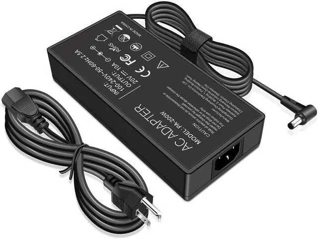 Main image of 200W 6.0x3.7mm Tip Charger for Asus Rog Zephyrus G15 GA503QM GA503QS GA503QR GA503RM, Rog Strix G15 G17, TUF A15 A17 F15 F17 FA506 FA706 FX516 FX716 for Original ADP-200JB D Power Adapter