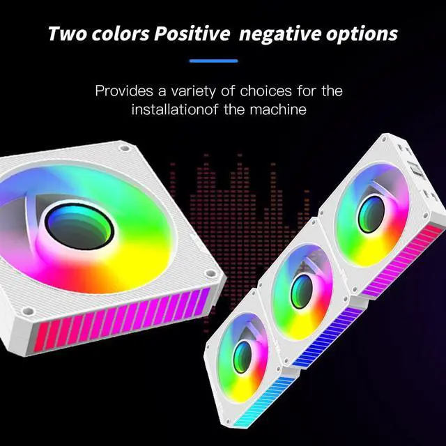 Alt view image 4 of 5 - ICOLER PC Fan JM-S1 White Edition 120mm Infinity Mirror Module Daisy-Chain 5V ARGB&PWM Fan 120mm Triple Pack with Controller Suitable for Computer Case & CPU Cooling