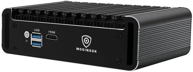Alt view image 2 of 5 - MOGINSOK Firewall Appliance 2.5Gbe Intel Celeron N5095 Quad Core, 4*Intel I225-V LAN Fanless Mini PC 8G DDR4 128G M.2 NVMe Support PFSENSE Router/AES-NI/OPNsense