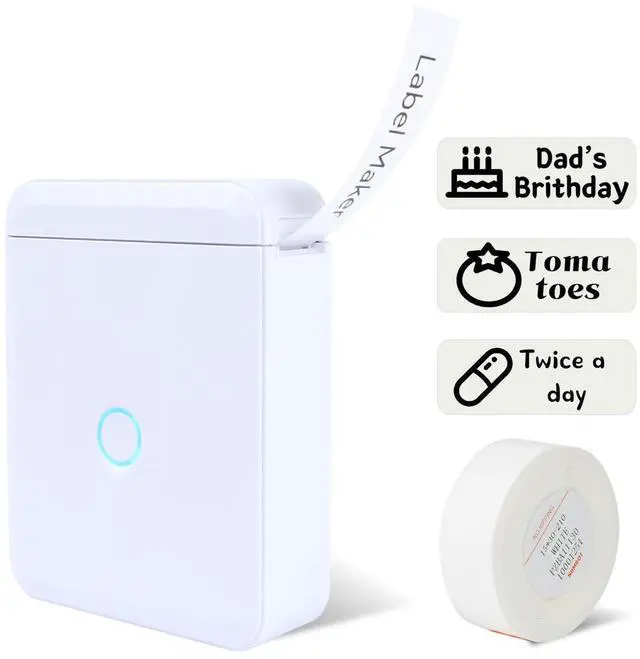 Main image of LMASBLTER D110M Label Maker Machine with Tape Portable Bluetooth Sticker Label Printer with Different Fonts Easy to Use Ideal for Home Office Organization Small Business Supplies USB Rechargeable