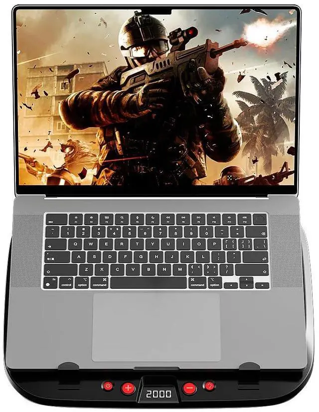 Alt view image 2 of 5 - Gaming Laptop Cooling pad for Asus ROG m18 m16 Zephyrus Strix G16 G18 G14 G15 G17 TUF Series Scar 18 17 16 15 14 inch Laptop, Cooler with Powerful Turbo Cooling Fan, RGB Lights,Height Adjustable