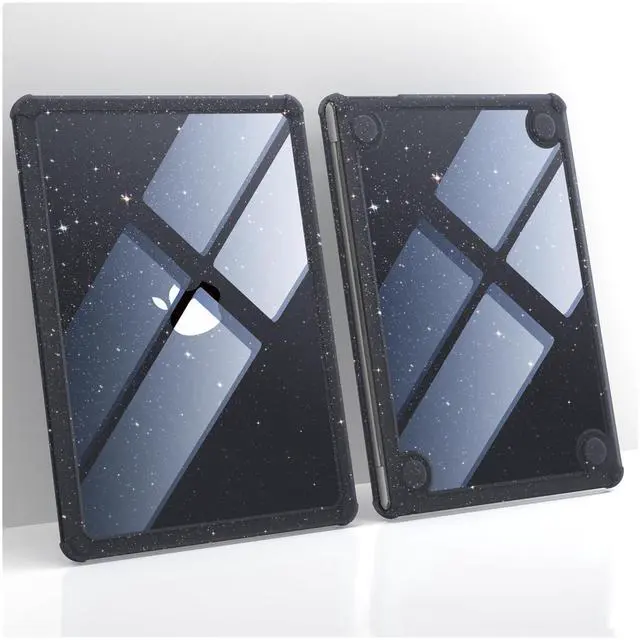 Main image of Soonjet for MacBook Air 13.6 inch Case M4 M3 M2 2025 2024-2022, Model A3240 A3113 A2681 [Glitter ShockBumper] [Military Drop Protection] Hard Shell Cover for MacBook Air 13 inch Case - Twinkle Black