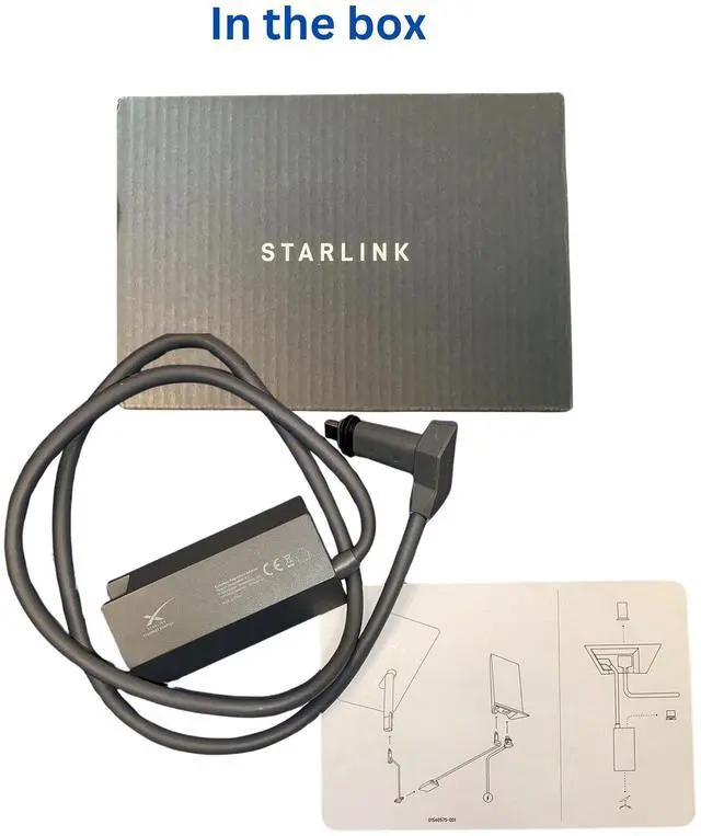 Alt view image 3 of 5 - [OEM] Starlink Ethernet Adapter for Starlink Gen 2 - Ethernet Adapter Gen 2 - Up to 1 Gbps, Third-Party Router Integration
