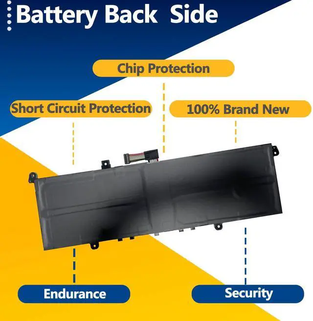 Alt view image 4 of 5 - TAVZENL L19M4PDD L19D4PDD L19C4PDD 55Wh Battery Replacement for Lenovo ThinkBook G2 14S ITL Serie G2 13S ITL are Series G3 13S ACN Series 15.44V 3562