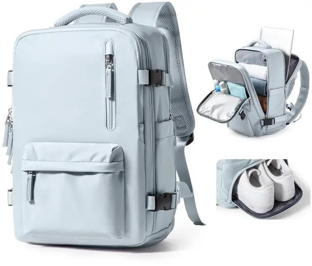 Main image of VGCUB Large Travel Backpack Bag for Women Men,Carry on Backpack,17 Inch Laptop Business Work Waterproof Backpack with Laptop Compartment,Person Item Flight Approved,Mochila de Viaje,Blue