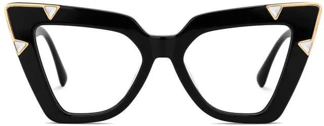 Main image of Zeelool Cat Eye Glasses for Women Blue Light Blocking Glasses Anti Eyestrain Glasses Pedley ZJGX581550-01 Black