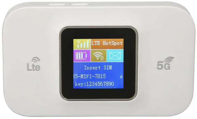 Main image of Zyyini 4G Router, 4G LTE MIFI Unlocked 4G Modem Router with Dual SIM Card Slot, Mini Mobile Hotspot Support 10 Devices, Portable for Europe Asia Region, for Travel