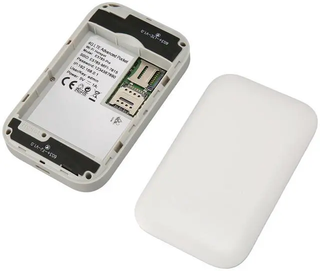 Alt view image 5 of 5 - Zyyini 4G Router, 4G LTE MIFI Unlocked 4G Modem Router with Dual SIM Card Slot, Mini Mobile Hotspot Support 10 Devices, Portable for Europe Asia Region, for Travel