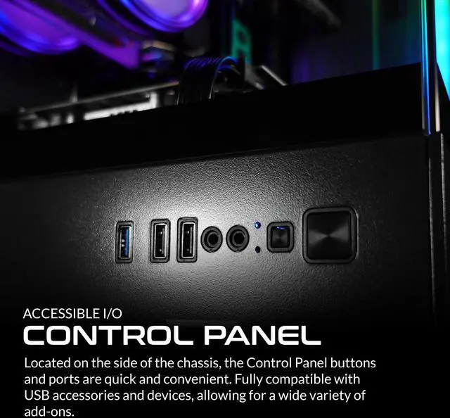 Alt view image 2 of 5 - SAAV X1 Prebuilt Gaming PC Desktop - Intel Core i5 3.4GHz, 16GB RAM, GEFORCE GTX 750 GDDR5 GPU, 512GB NVME SSD, WiFi 6, Bluetooth, Win 10, Mouse Keyboard, PC Gaming Computer Desktop, 1-Year Warranty