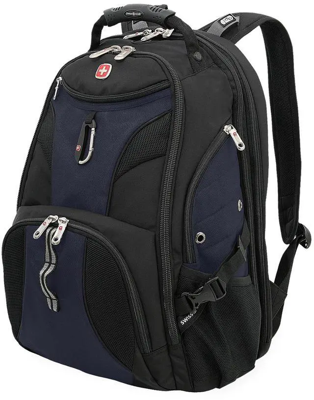 Main image of SwissGear 1900 Scansmart TSA 17 Laptop Backpack, Blue/Black, 19-Inch