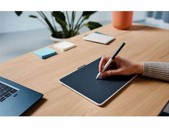 Alt view image 2 of 5 - Wacom One Bluetooth Drawing Tablet, Medium 9.9" x 7.1" Compact Graphics Tablet, Entry-Level Creative Design Pad with Creative Software for Chromebook, Mac, Windows PC, Android