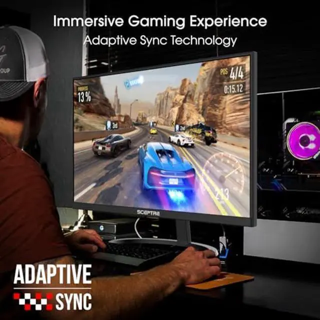 Alt view image 5 of 5 - Sceptre IPS 27 Inch 2K 2560 x 1440p QHD 75Hz DisplayPort HDMI 99% sRGB Build-in Speakers Machine Black (E275W-QPT)