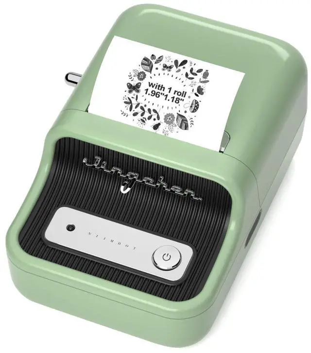 Alt view image 2 of 5 - NIIMBOT B21 Green Label Maker and 2 Rolls Tape Bundle