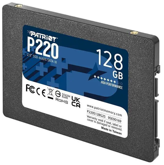 Alt view image 3 of 3 - Patriot P220 128GB Internal SSD - SATA 3 2.5" - Solid State Drive Bulk 10 Pack - P220S128G2510B