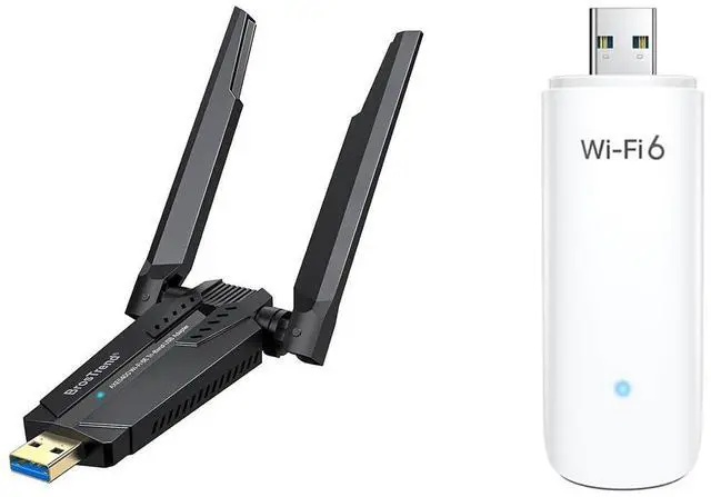 Main image of BrosTrend AXE5400 WiFi 6E USB Adapter, Tri-Band Long Range WiFi Adapter for Desktop PC Laptop 6GHz + WiFi 6 AX1800Mbps USB WiFi Adapter Dual Band WiFi Dongle 5GHz + 2.4GHz, Both for Windows 11/10 ONLY