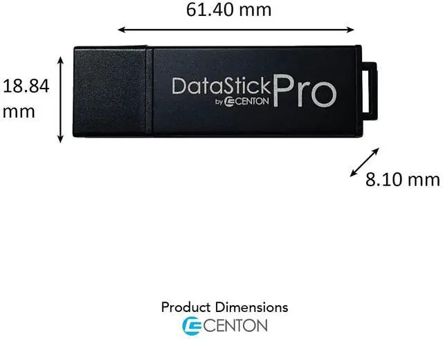 Alt view image 4 of 5 - Centon USB 3.0 Datastick Pro (Black),16GB 25 Pack