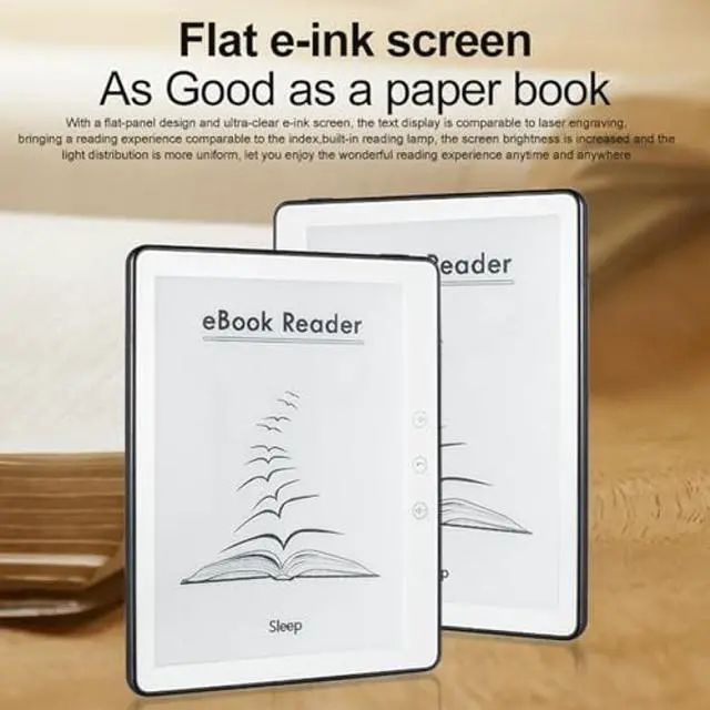 Alt view image 3 of 5 - E Book Reader, BK576 5.76 Inch Touch Screen Open Paper Tablet, Eye Friendly 1GB 16GB E Ink Tablet, epub Reader for Android 8.1, Includes Protective Case, Pen