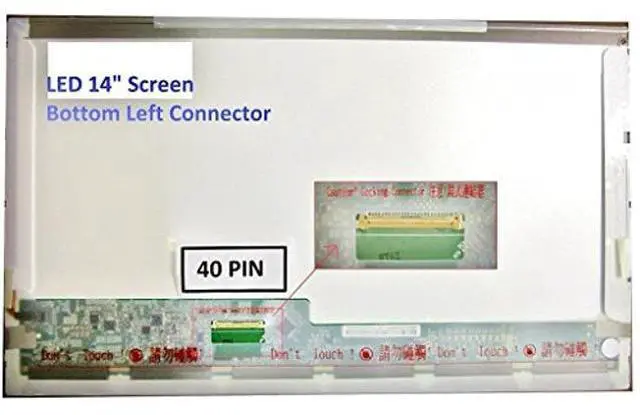 Alt view image 2 of 4 - Generic New 14.0" HD Glossy Replacement LED LCD Screen for LG LP140WH4 (TL)(A1)/ LP140WH4-TLA1