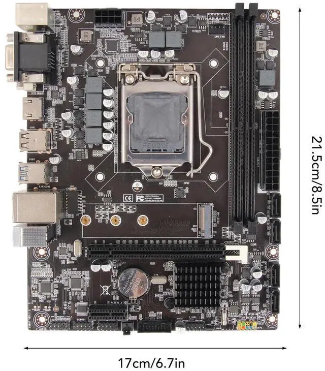 Alt view image 5 of 5 - H310 LGA 1151 Motherboard Supports 8th 9th Generation for Lvy Bridge for Intel Core LGA1151 Micro ATX DDR4 Motherboard, SATA 6Gbs, M.2, PCIe, USB3.0 2.0, DVI, HDMI