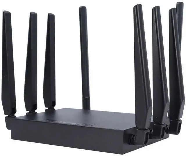 Alt view image 4 of 5 - Dpofirs 5G CPE 6 Router for Middle East, Asia, Africa, WiFi6 1000Mbps Gigabit Ethernet Network, 8 Antennas, Plug and Play with SIM Card Slot, Supports up to 20 Users, Black