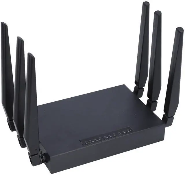 Alt view image 5 of 5 - Dpofirs 5G CPE 6 Router for Middle East, Asia, Africa, WiFi6 1000Mbps Gigabit Ethernet Network, 8 Antennas, Plug and Play with SIM Card Slot, Supports up to 20 Users, Black