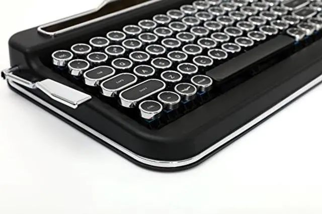 Alt view image 3 of 5 - Penna Bluetooth Keyboard with Black Chrome Keycap(US Language) (Switch-Cherry Mx Brown, Matte Black)