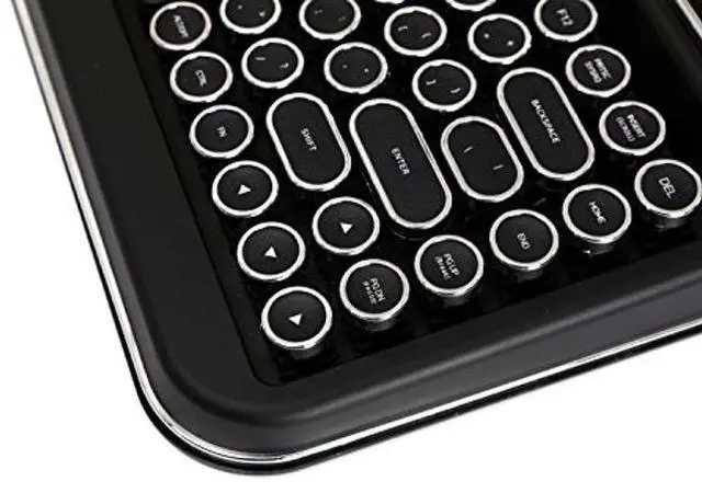 Alt view image 5 of 5 - Penna Bluetooth Keyboard with Black Chrome Keycap(US Language) (Switch-Cherry Mx Brown, Matte Black)