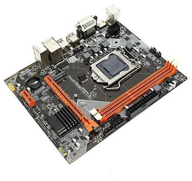Alt view image 3 of 5 - Desktop Computer Motherboard, DDR3 1066/1333/1600MHz LGA 1155 PC Main Board Support NVME+NGFF Dual Mode Hard Disk+SATA, 6-Channel Sound Card