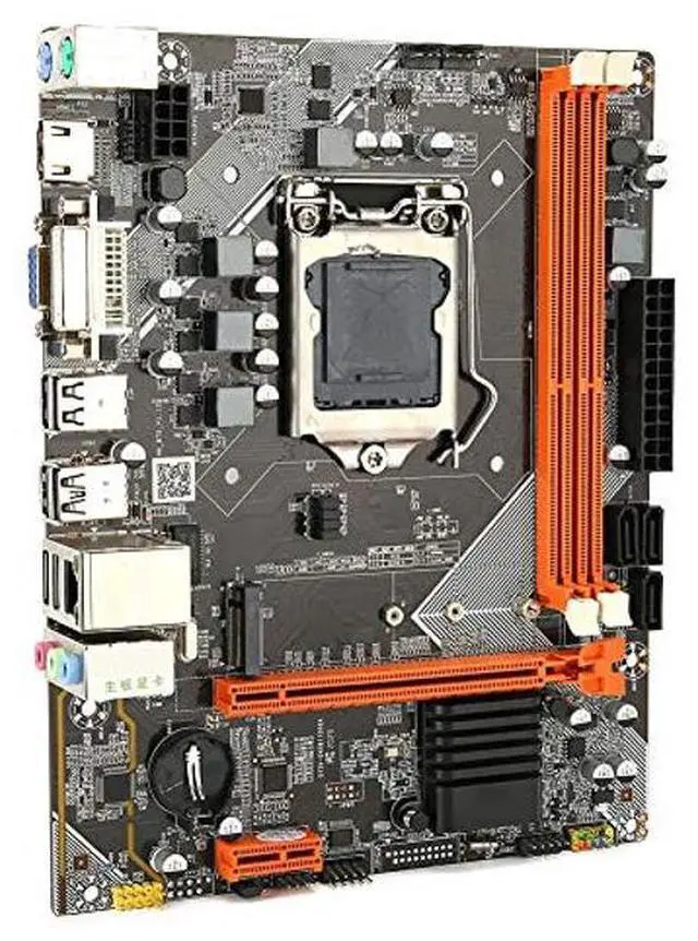 Alt view image 4 of 5 - Desktop Computer Motherboard, DDR3 1066/1333/1600MHz LGA 1155 PC Main Board Support NVME+NGFF Dual Mode Hard Disk+SATA, 6-Channel Sound Card